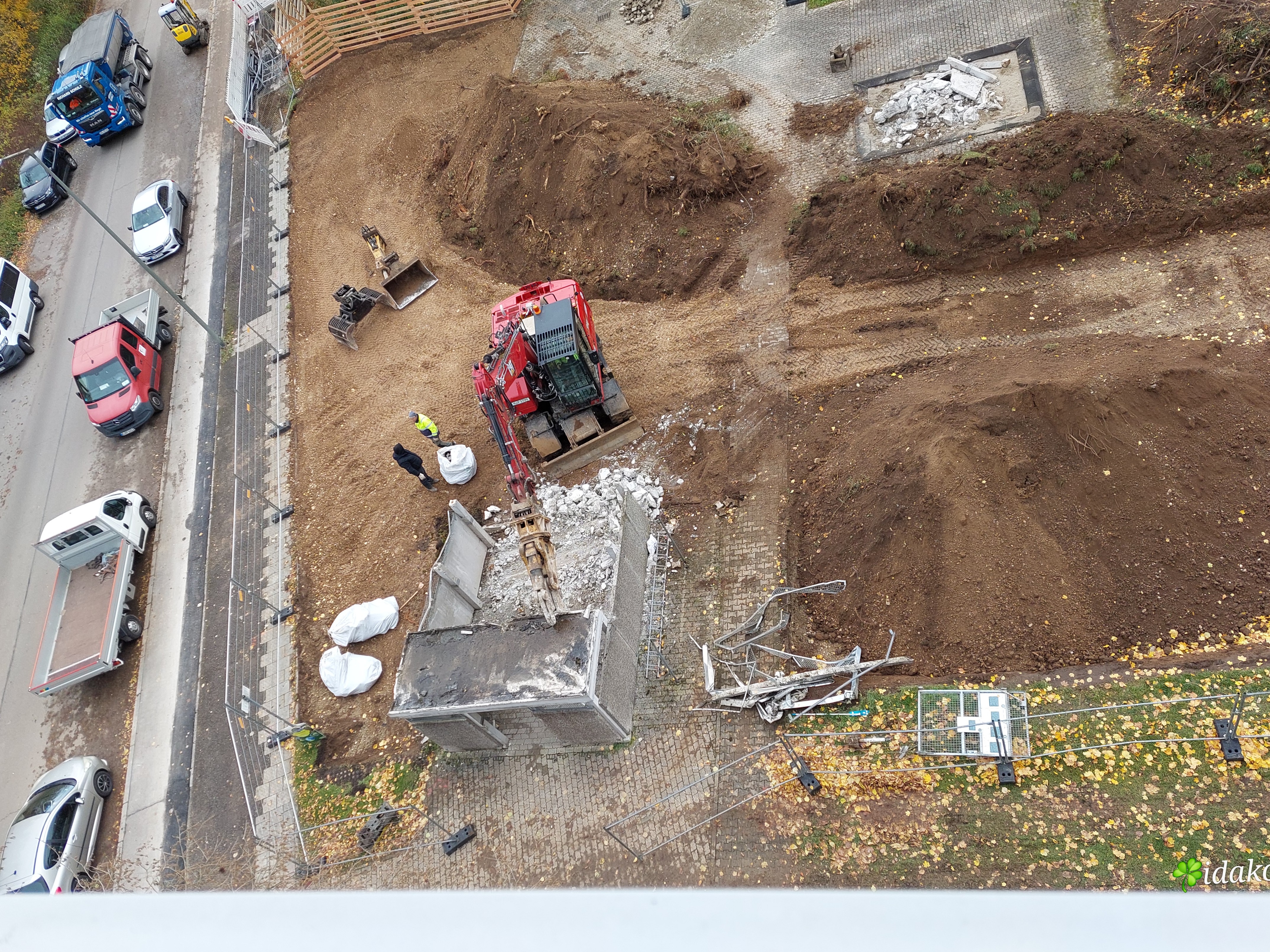 Hinweisfoto Asbest / Schadstoff